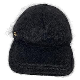 Gucci-Gucci 729349 Double G Baseball Cap-Black