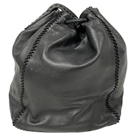 Prada-Bolsa de ombro de couro preto Prada para mulheres-Preto