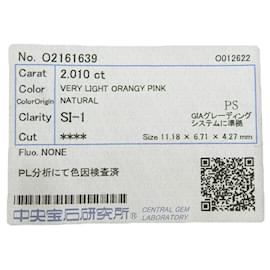 Autre Marque Diamante rosa solto de 2,010 ct em forma de gota Rosa