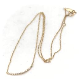 Autre Marque-Aker Believe You Diamond Necklace 0.10ct K18YG Yellow Gold in Great Condition-Other