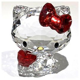 Swarovski Hello Kitty Rote Apfel Kristallfigur Rot