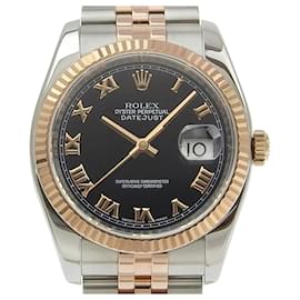 Rolex-Rolex Datejust 116231 SS/K18PG Automatic Watch-Black