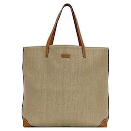 Gucci-Sac fourre-tout Gucci beige et marron-Marron,Beige