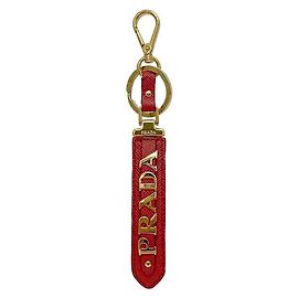 Porte-clés Saffiano Rouge Prada Rouge