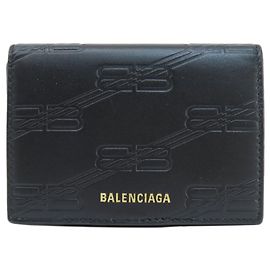 Portafoglio Monogramma BB Balenciaga 717790 Nero