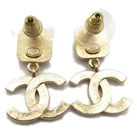 Chanel-Chanel Gold Stud Earrings-Golden