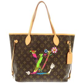 Sac tote Monogram Neverfull MM de Louis Vuitton Marron