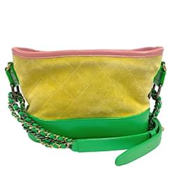 Chanel-Chanel Gabrielle de Chanel Chain Shoulder Bag-Green,Yellow