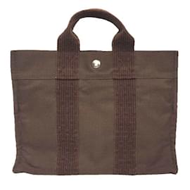 Hermès-Hermes Air Line Tote Bag-Brown