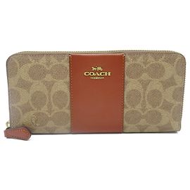 COACH Brown Bi-Fold Wallet Brown