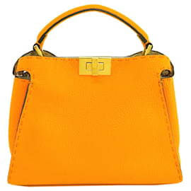 Fendi-Bolsa Fendi Peekaboo-Laranja