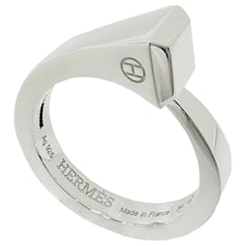 Hermès-Anillo Forge PM Hermes Clade en Plata 925-Plata