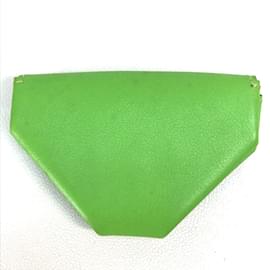 Hermès-Hermes Apple Green Leather Coin Purse-Green