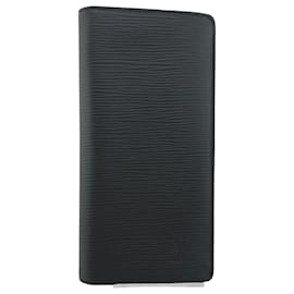 Louis Vuitton-Louis Vuitton Epi Leather Bi-Fold Long Wallet-Black