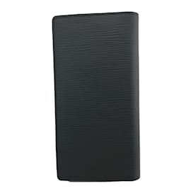 Louis Vuitton-Louis Vuitton Epi Leather Bi-Fold Long Wallet-Black