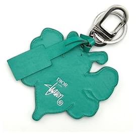 Christian Dior-Christian Dior Dior x Shawn Men's Key Holder Ring Charm-Green
