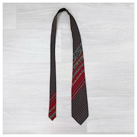 Yves Saint Laurent-Yves Saint Laurent vintage tie 1980s-Black,Red