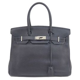Hermès Borsa tote Hermes Birkin 30 Navy Blu navy