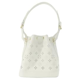 Louis Vuitton-Louis Vuitton M20740 Noe PM Broderie Angler Shoulder Bag-White