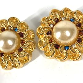 Chanel-Pendientes vintage de oro Chanel-Dorado