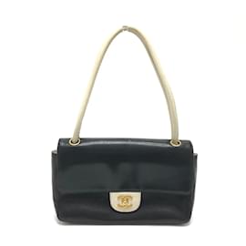 Chanel-Bolsa tote de couro preto Chanel-Preto