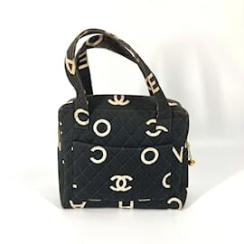 Chanel-Bolso de tela negro Chanel-Negro