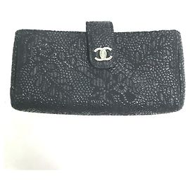 Portamonete Chanel CC Mark Nero
