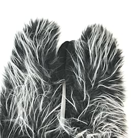 Chanel-Chanel Black Leather Warm Gloves-Black