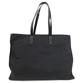 Autre Marque-Valentino Canvas Tote Bag-Black