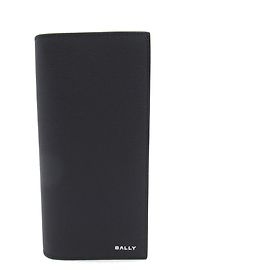 Portafoglio lungo in pelle di vitello navy Bally Blu navy