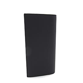 Bally-Bally Navy Calfskin Long Wallet-Navy blue