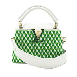 Louis Vuitton-Louis Vuitton Capucine Mini 2-Way Shoulder Bag-White
