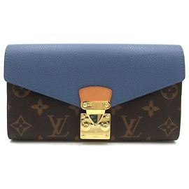 Louis Vuitton Pallas Long Geldbörse Braun