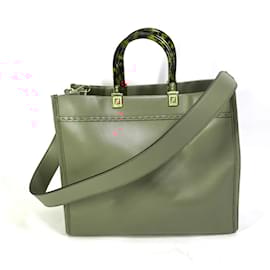 Fendi-Fendi Pink Leather Tote Bag-Pink