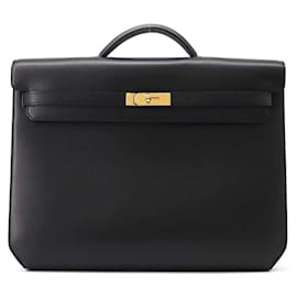 Hermès-Hermes Kelly Depeche 36 Briefcase-Black