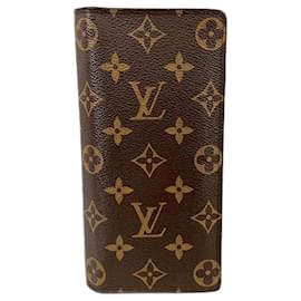 Louis Vuitton-Louis Vuitton Monogram Portefeuille Brazza Long Wallet-Brown