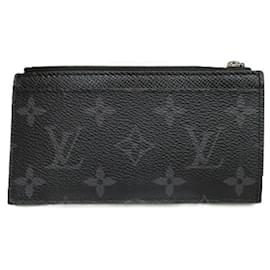 Louis Vuitton-Louis Vuitton Monogram Eclipse Coin Purse-Black