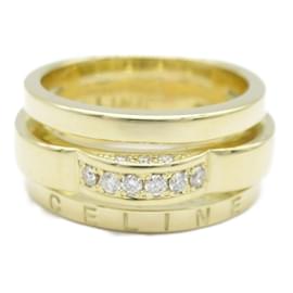 Céline-Celine Diamond Rubis Ring in Yellow Gold-Other