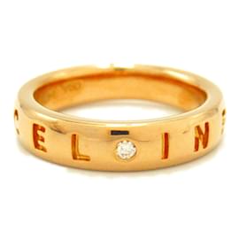 Céline-Celine Pink Gold Band Ring-Other