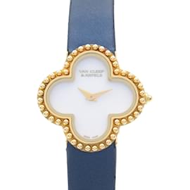 Van Cleef & Arpels Alhambra Quartz Wristwatch White