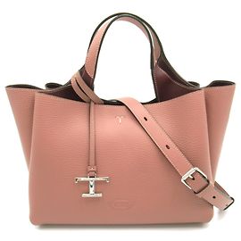 Bolsa de Ombro 2 em 1 Tod's em Rosa Rosa