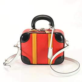 Louis Vuitton-Louis Vuitton Epi Valisette BB Rouge Leather Shoulder Bag-Red