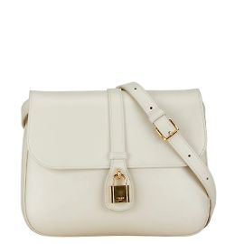 Céline Celine Medium Taboo Shoulder Bag White