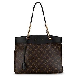 Borsa a mano Pallas Shopper Monogram Louis Vuitton Marrone Nero