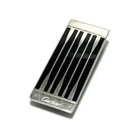 Cartier-Cartier Men's Money Clip Backgammon-Silvery