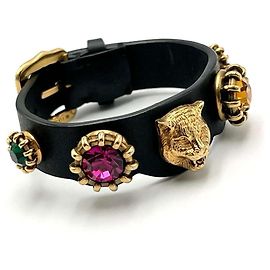 Pulseira de couro com charme de cabeça de gato GUCCI para mulheres Outro