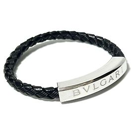 Bulgari Pulsera de cuero para hombre Bvlgari Otro