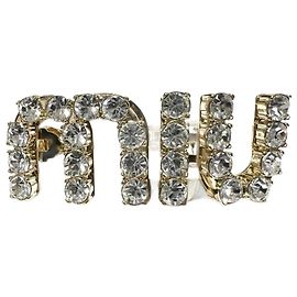Fermaglio per capelli in oro Miu Miu per donne D'oro