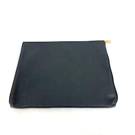 Gucci-Gucci 500981 Black Leather Clutch Bag-Black