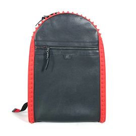 Christian Louboutin Black Leather Backpack Black